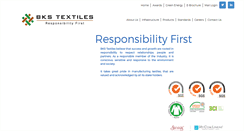 Desktop Screenshot of bkstextiles.in